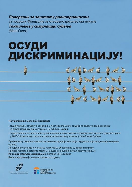 Četvrto Nacionalno takmičenje u simulaciji suđenja u oblasti zaštite od diskriminacije